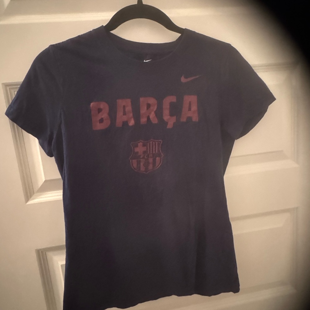 Nike Navy and Red Barça Tee, women’s